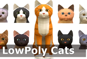 LowPoly Cats download