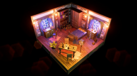 Low Poly Medieval Interior and Constructions download