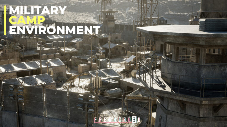 Military Base & Military Camp Environment 4km (Warzone, Military, Military Prop) download