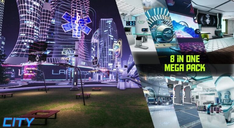 METAVERSE FUTURISTIC SCI-FI CITY COMPLETE PACK download