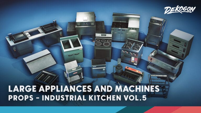 Kitchen/Restaurant Props VOL.5 – Industrial Large Kitchen Machinery download