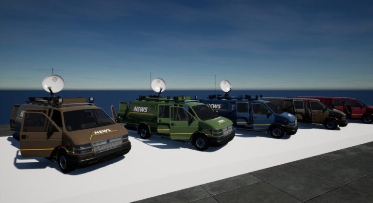 Replicated Drivable News Van download