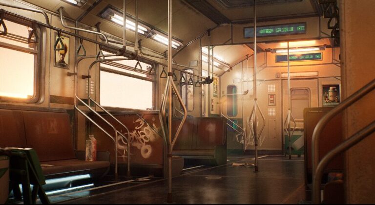 Cyberpunk Subway Train Kit download