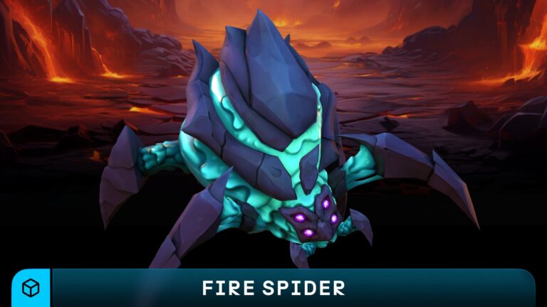 Stylized Fantasy Fire Spider download
