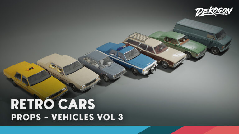 Vehicles VOL.3 – Retro Cars (Low Poly) download