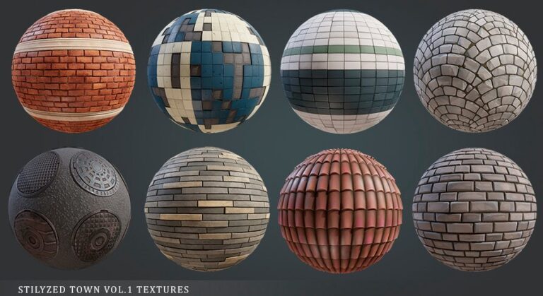 Stylized Town Material Pack vol 1 download