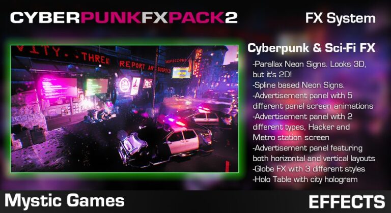 Cyberpunk FX Pack 2 – Neon Panels and Screens download