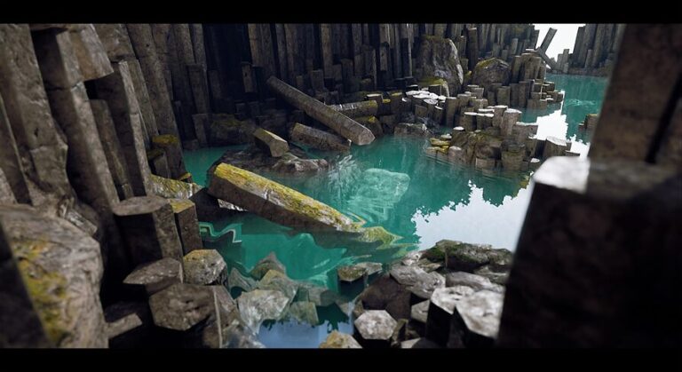 Basalt Columns and Rocks 21 Types – AssetKit PBR download