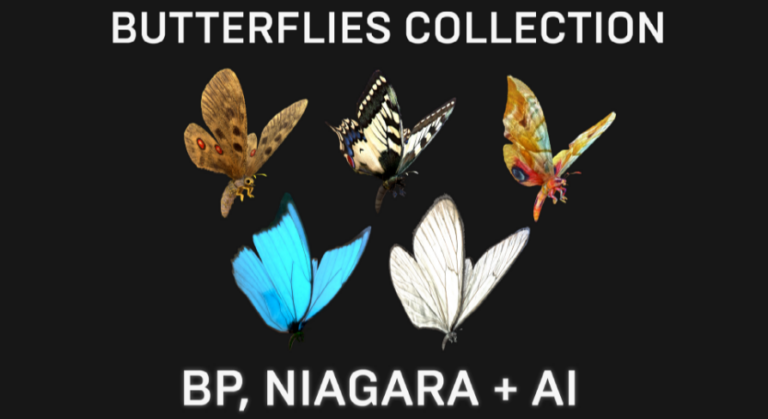 Butterflies Collection (BP, Niagara + AI) download