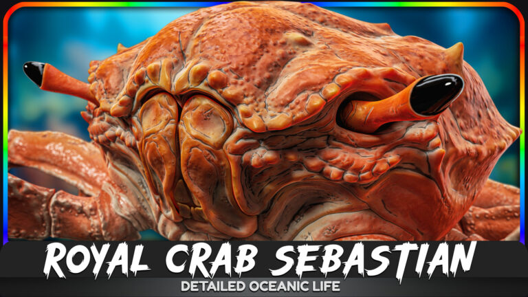 Royal Crab – King Sebastian – Rock Land Creature – Red Crustacean Monster- #18 download
