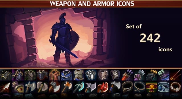 Weapon and Armor Icon Pack download