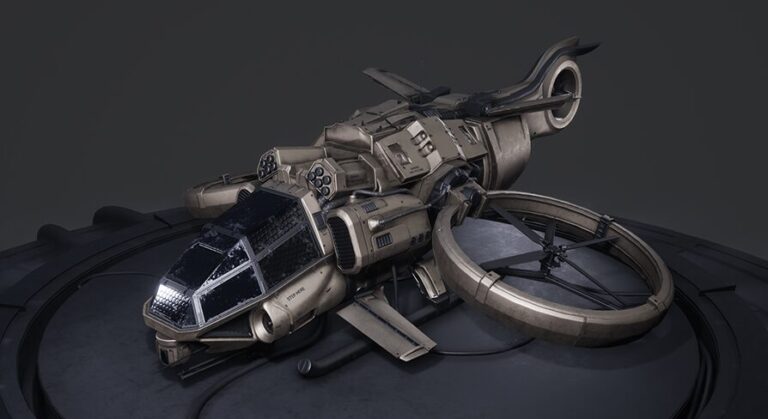 Sci-fi Gunship download
