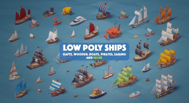 Low Poly Ships download
