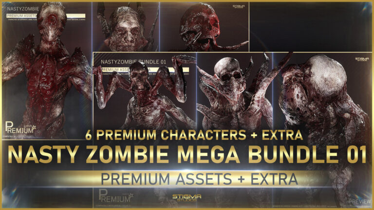 Nastyzombie Mega Bundle 01 – Premium Assets + Extra | STIGMA STUDIOS download