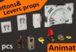 Buttons&Levers props (10 pcs, animated) download