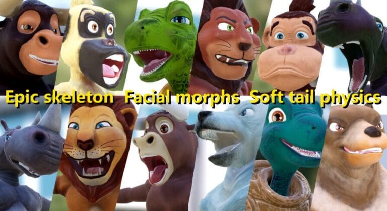 Cartoons Animals Pack 2 download