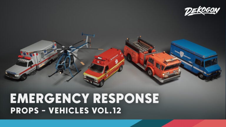 Vehicles VOL.12- Emergency Response (Low Poly) download