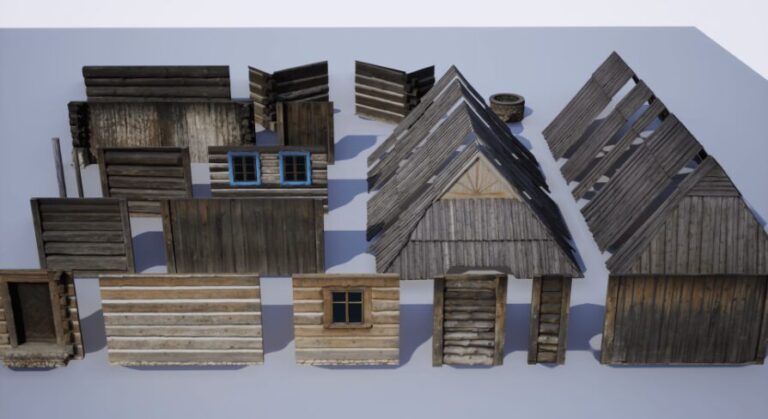 WOODEN MODULAR HOUSE PROPS download
