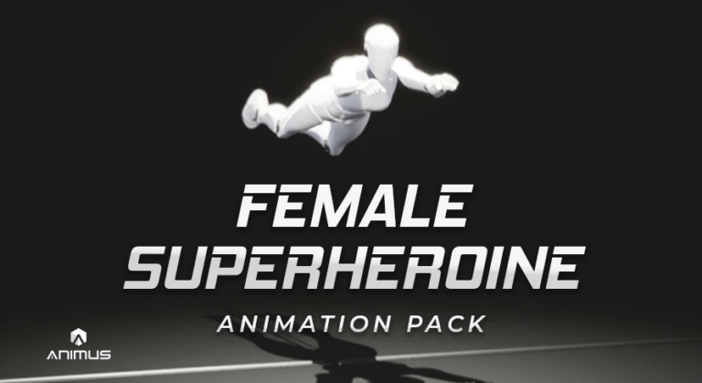 Female Superheroine Animation Pack download