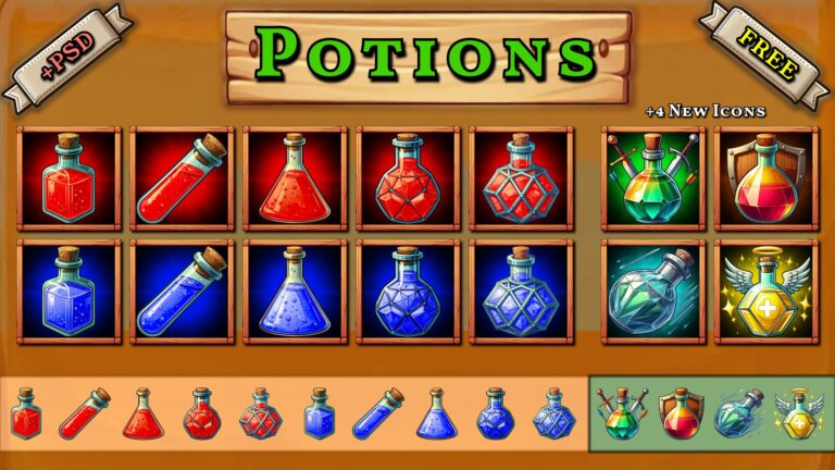2D Icons Minipack – Potions download
