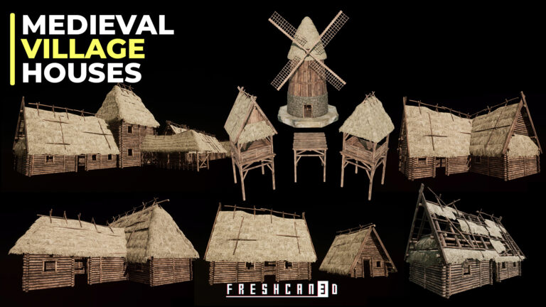 Medieval Village Houses Pack download