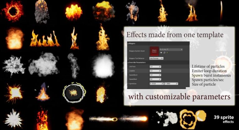 Smokes and Explosion: Realistic and Stylized (39 pcs) download
