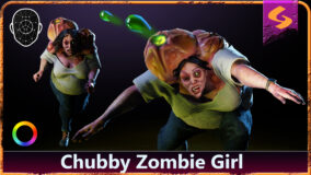 Chubby Zombie Girl | Character Enemy Mobs download