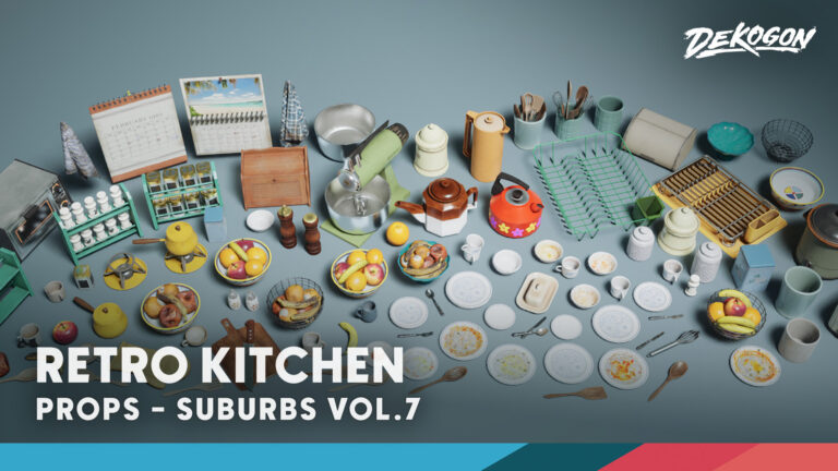 Suburbs VOL.7 – Retro Kitchen (Nanite and Low Poly) download