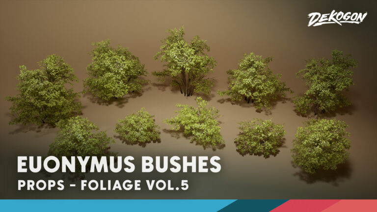 Foliage VOL.5 – Euonymus Bushes (Nanite and Low Poly) download