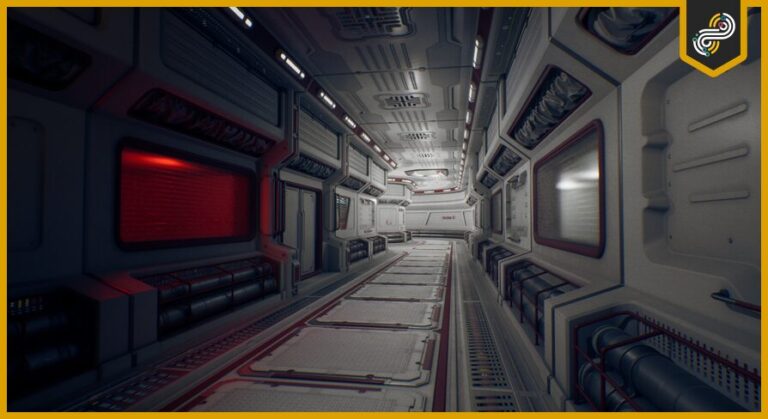 Modular SciFi Hallway download