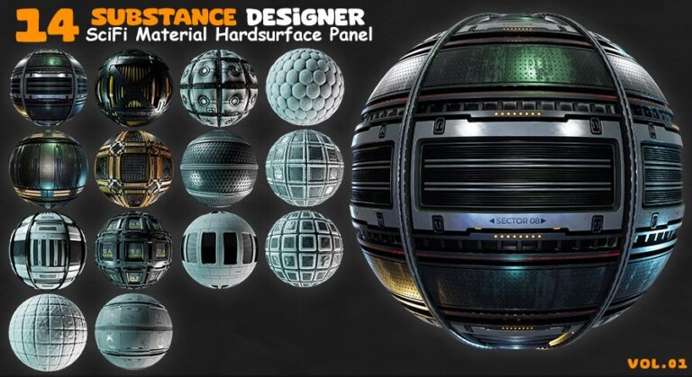 14 SCIFI MATERIAL HARDSURFACE VOL 01 download