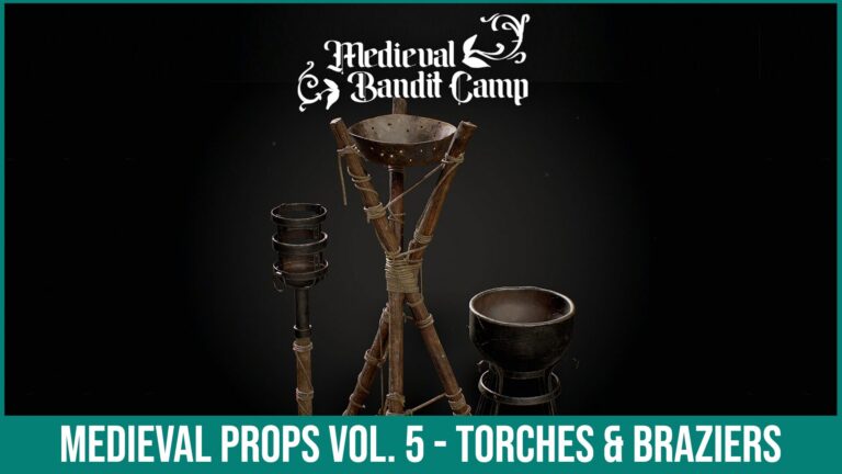 Medieval Props Vol. 5 – Torches & Braziers download