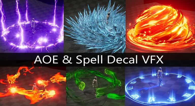 AOE and Spell Decal VFX ( with SFX ) download