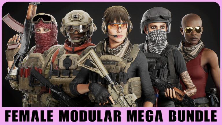 Female Modular Character Mega Bundle download