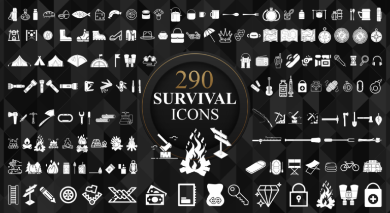 2D Survival Icons Pack download