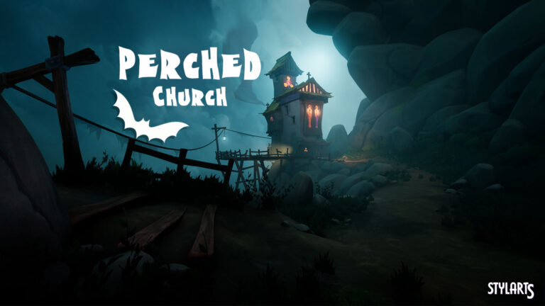 Stylized Perched Church ( Stylized Perched Churche Church Hilltop Stylised 3D ) download