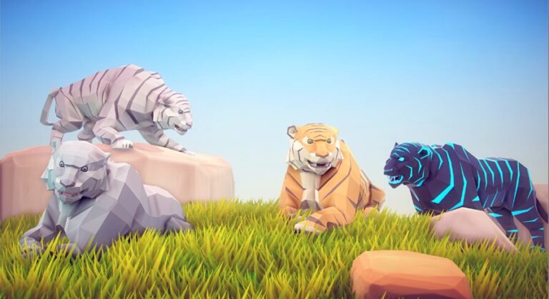 Poly Art Tiger download