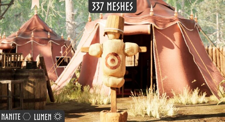 Medieval War Camp (Fort, Fortress, Medieval Props, Medieval Fort, Medieval Camp) download