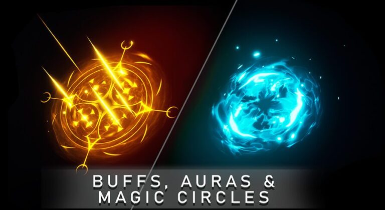 100 Buffs, Auras and Magic Circles VFX Pack download