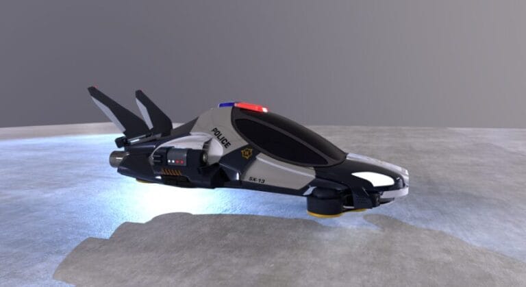 Sci Fi Police Vehicle download