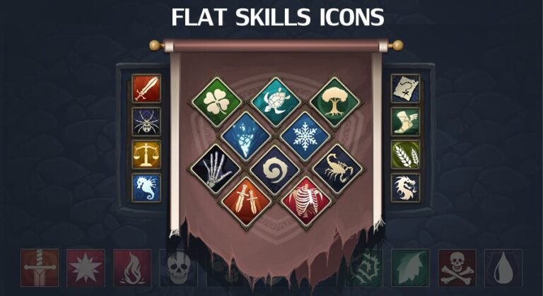 Flat Skills Icons download