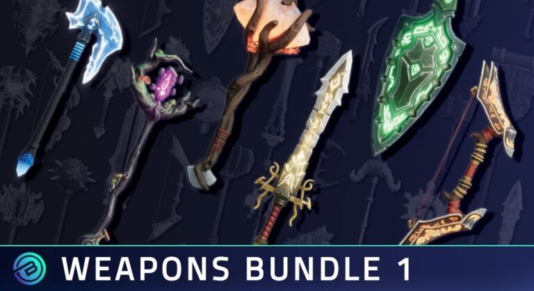 100+ Stylized Weapons Bundle – Fantasy RPG download