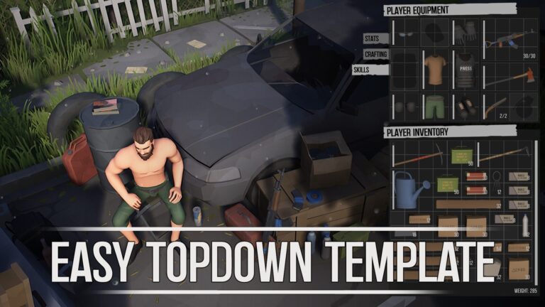 Easy TopDown Template V2.1 | Survival Action Shooter Top Down RPG download