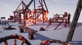 House Burning Wood 26 Customizable Fire Pack II City Burning download