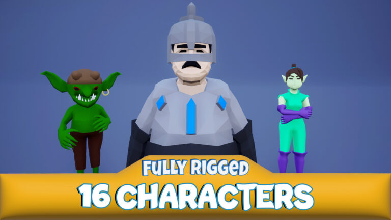 Medieval Lowpoly Characters download