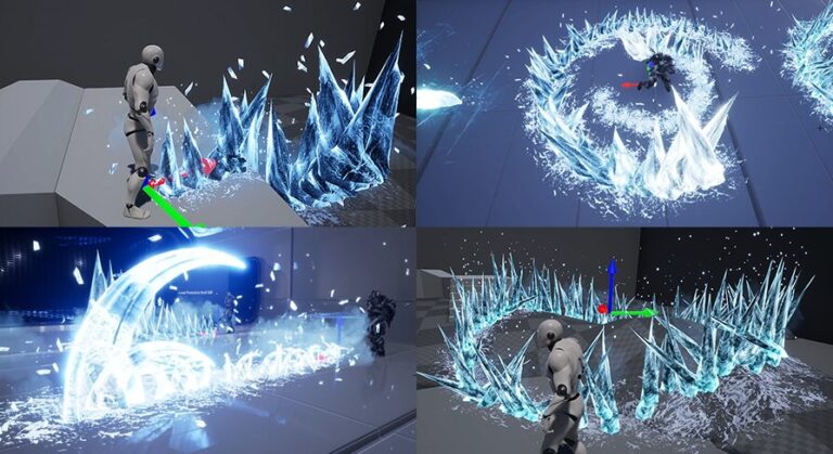 Ice VFX Interactive with Terrain download