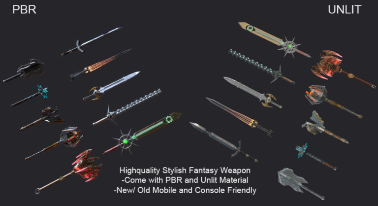 10 Fantasy Stylish Weapon download
