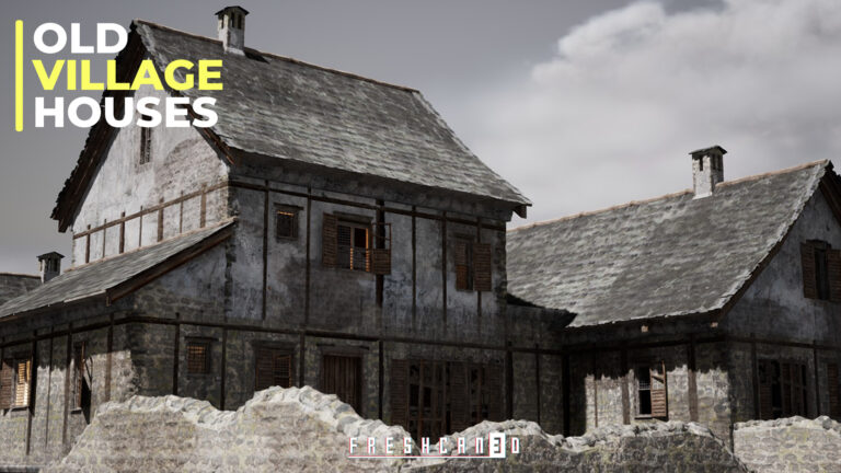 Old Village Houses Pack ( House interior, Modular House, Stone house ) download