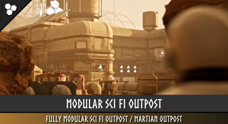 Modular Sci Fi Outpost (Sci Fi Outpost, Sci Fi Base, Sci Fi , Outpost, Base) download