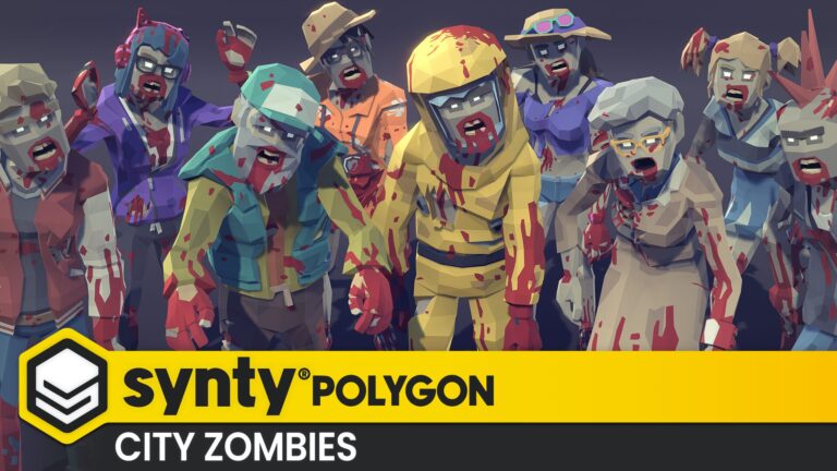 POLYGON – City Zombies – Low Poly Urban Zombie Character Pack download